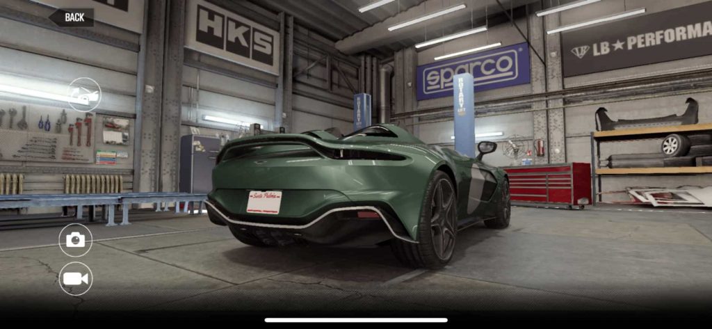 Aston Martin V12 Speedster DBR1 CSR2, tune and shift pattern 3 Aston Martin V12 Speedster DBR1 CSR2