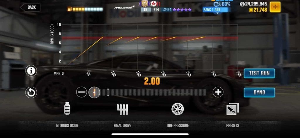 Best Tune and Shift Pattern – All the CSR2 Cars 783 Tune and Shift Pattern - CSR2